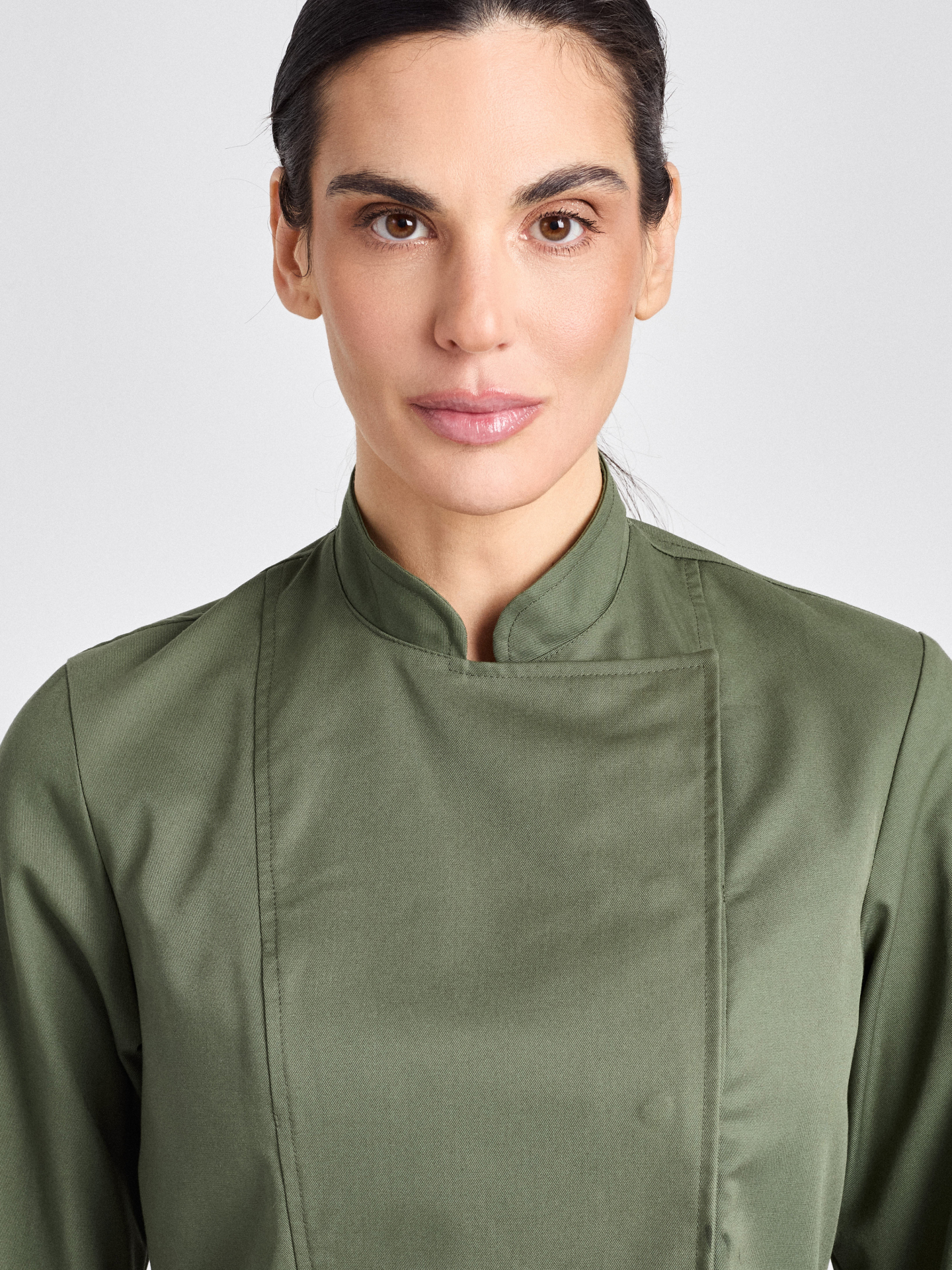 Kochjacke Rimini-Bene Lady Classic - olive